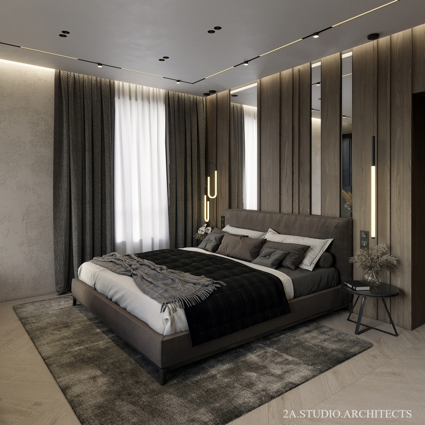 Design of master bedroom in Krushynka-2