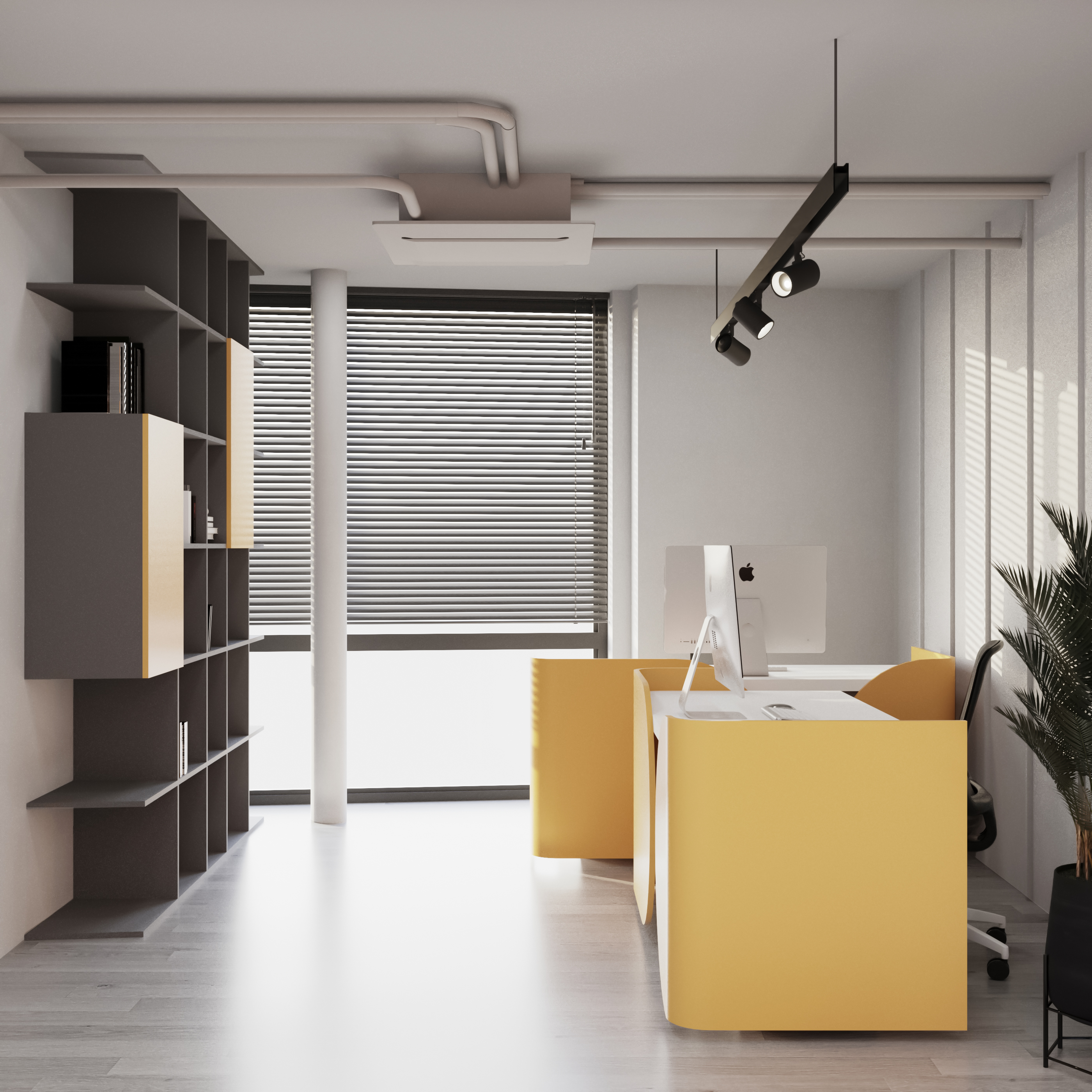 工作区办公室丨瑞士苏黎世-9