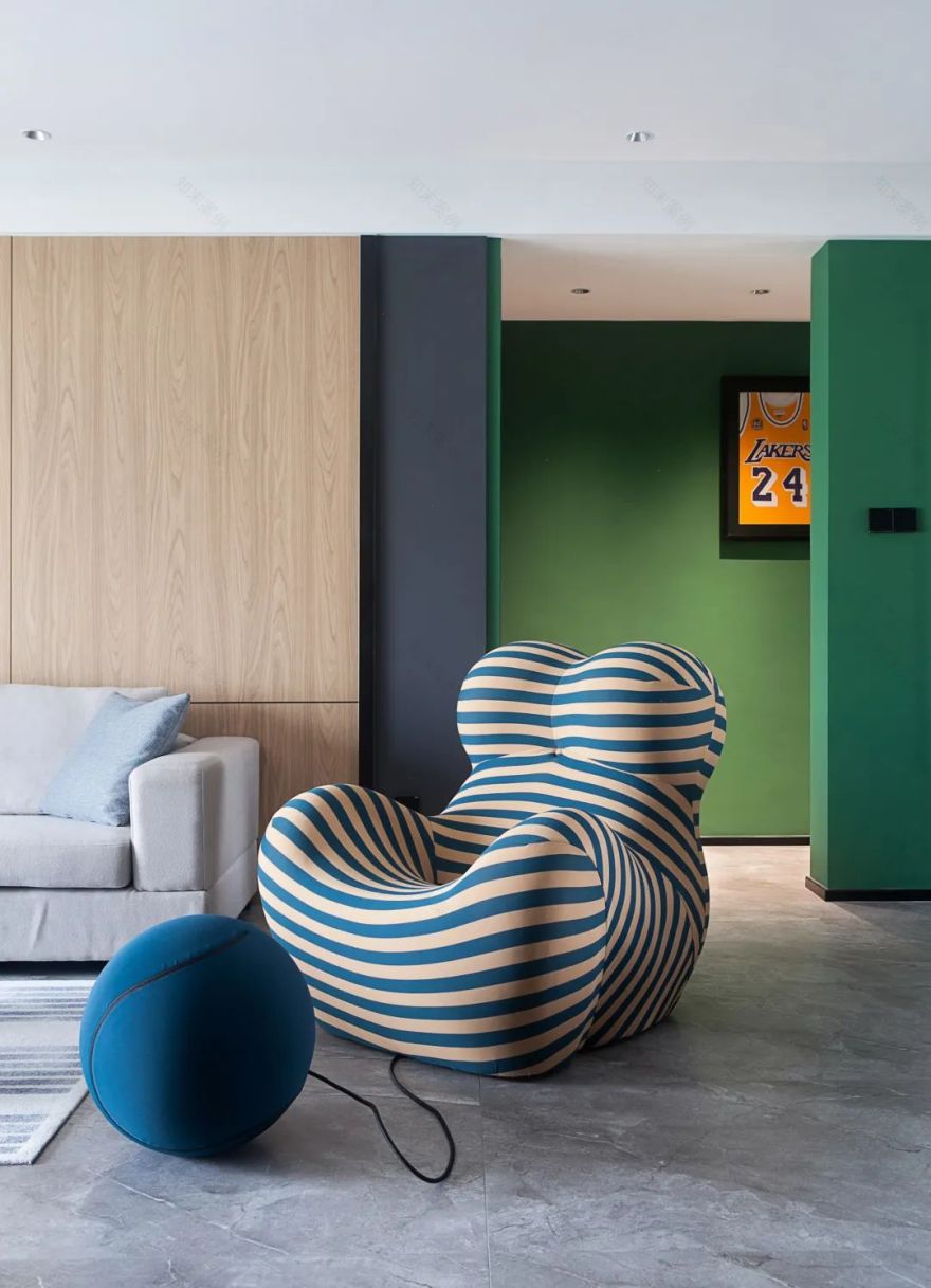 绿色与木质的理想家丨中国昆明丨梵马全案设计-40