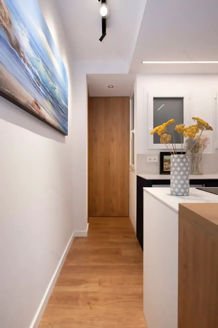 旋转电视打造活力空间 | 54m2 公寓的巧妙设计-11