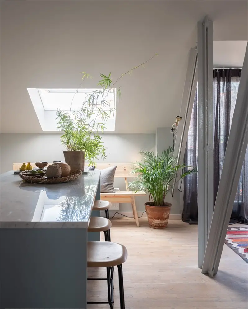 创意蓝色厨房，独特又实用-11