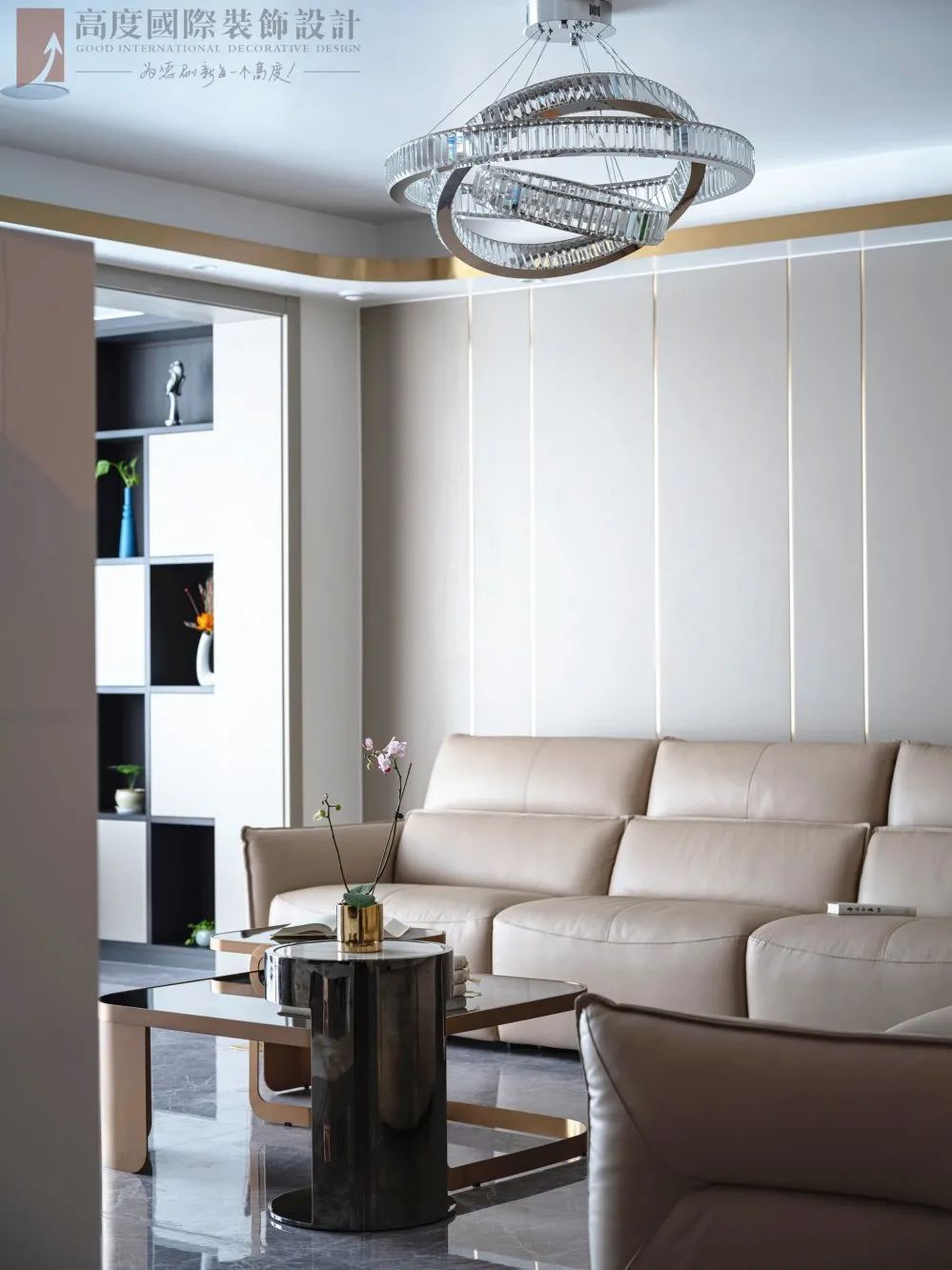 现代轻奢风格纯水岸别墅设计丨中国武汉丨高度国际装饰设计集团武汉公司-40