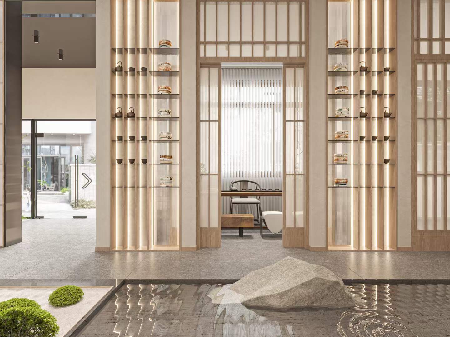 ​新中式茶楼 ​整体色调温和雅致 ​沉稳大气舒适自然-6