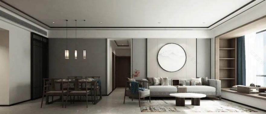 越秀区 89.9㎡雅致之家,东方美学与现代简约的完美融合-43