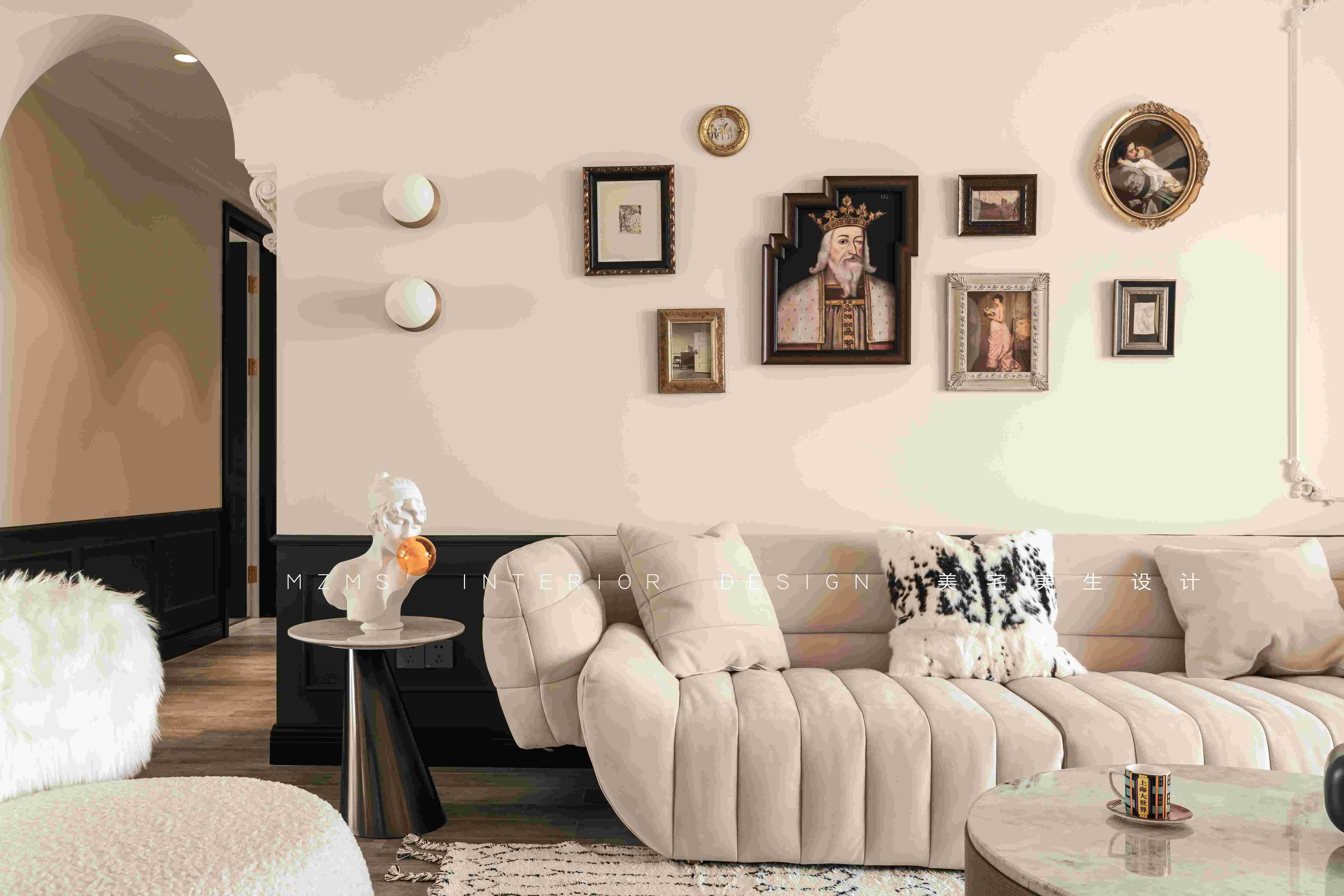 轻奢法式湖景大宅丨美宅·美生设计-35