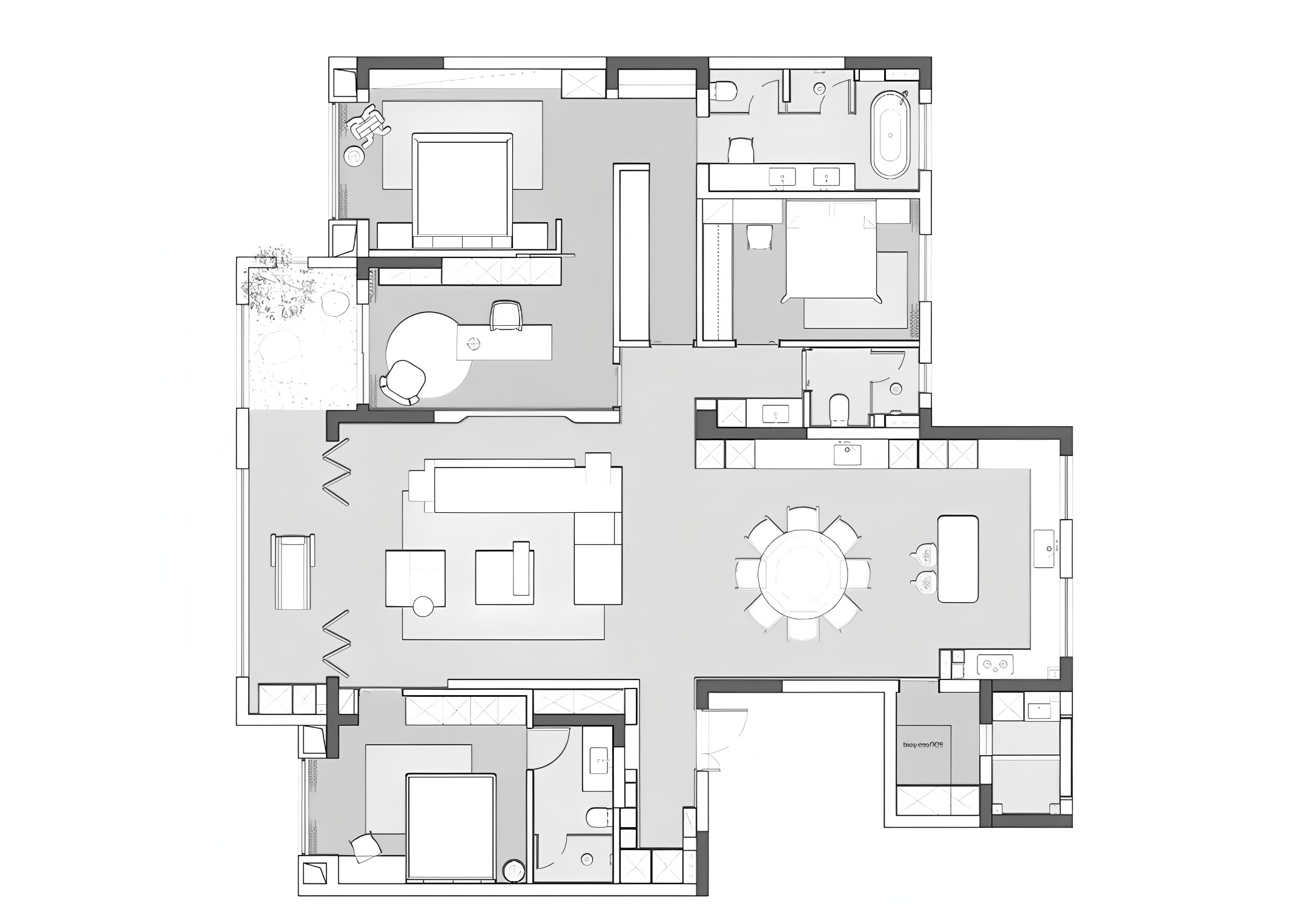 义乌华润置地·悦府230m²丨中国浙江丨路子曰设计事务所-43