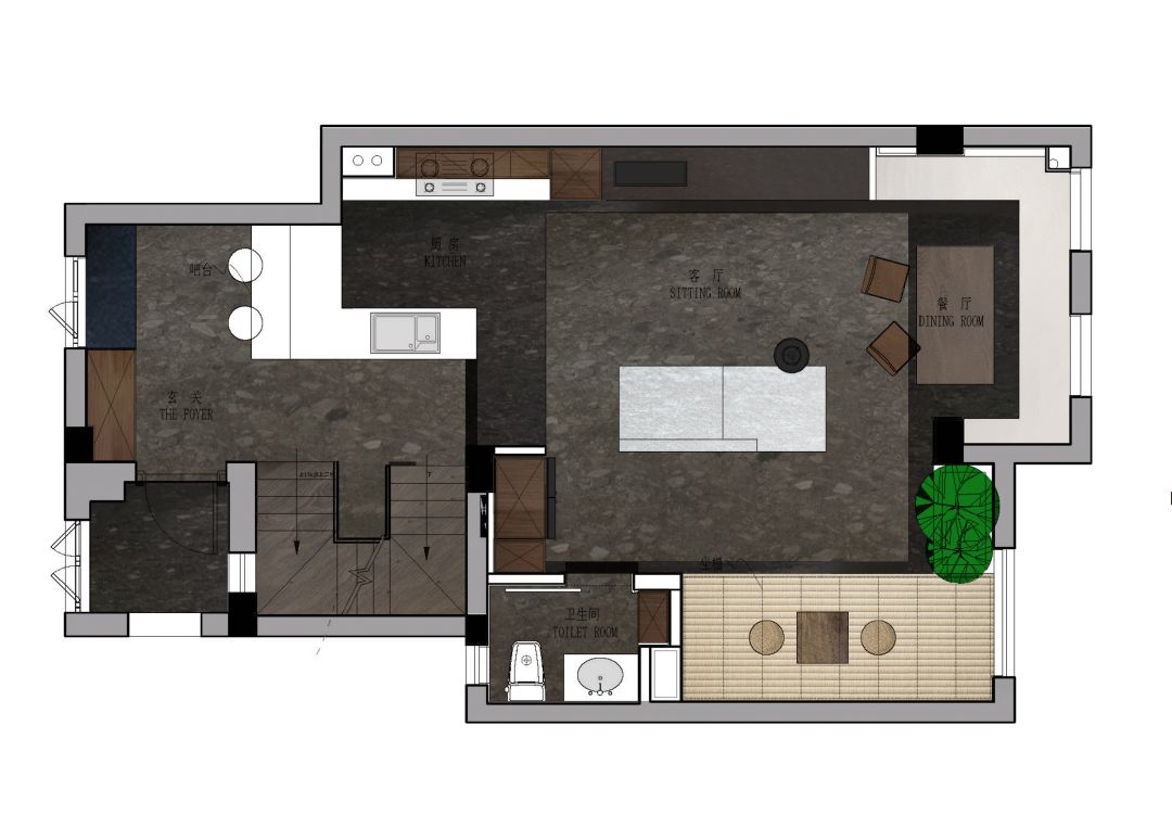 朴素自然叠墅设计-14