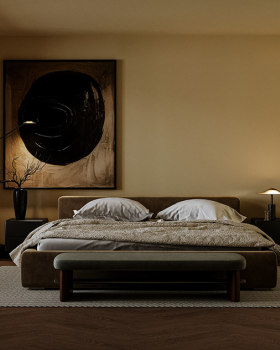 LIVING ROOM &Master bed