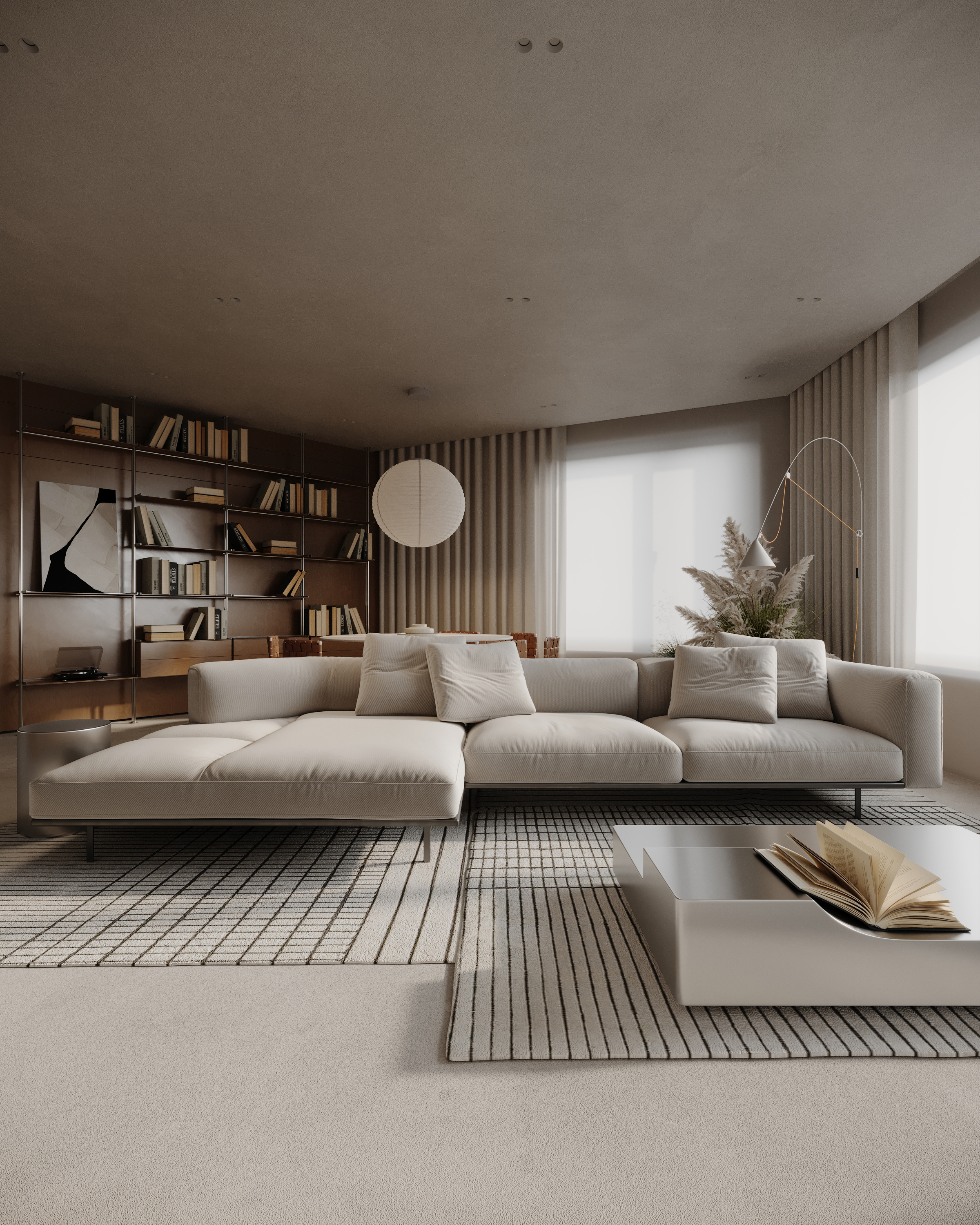 客厅设计与可视化丨乌克兰丨Roman Palaida-13