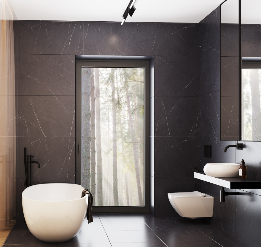 黑色版房屋室内装饰丨Golub Architects-64