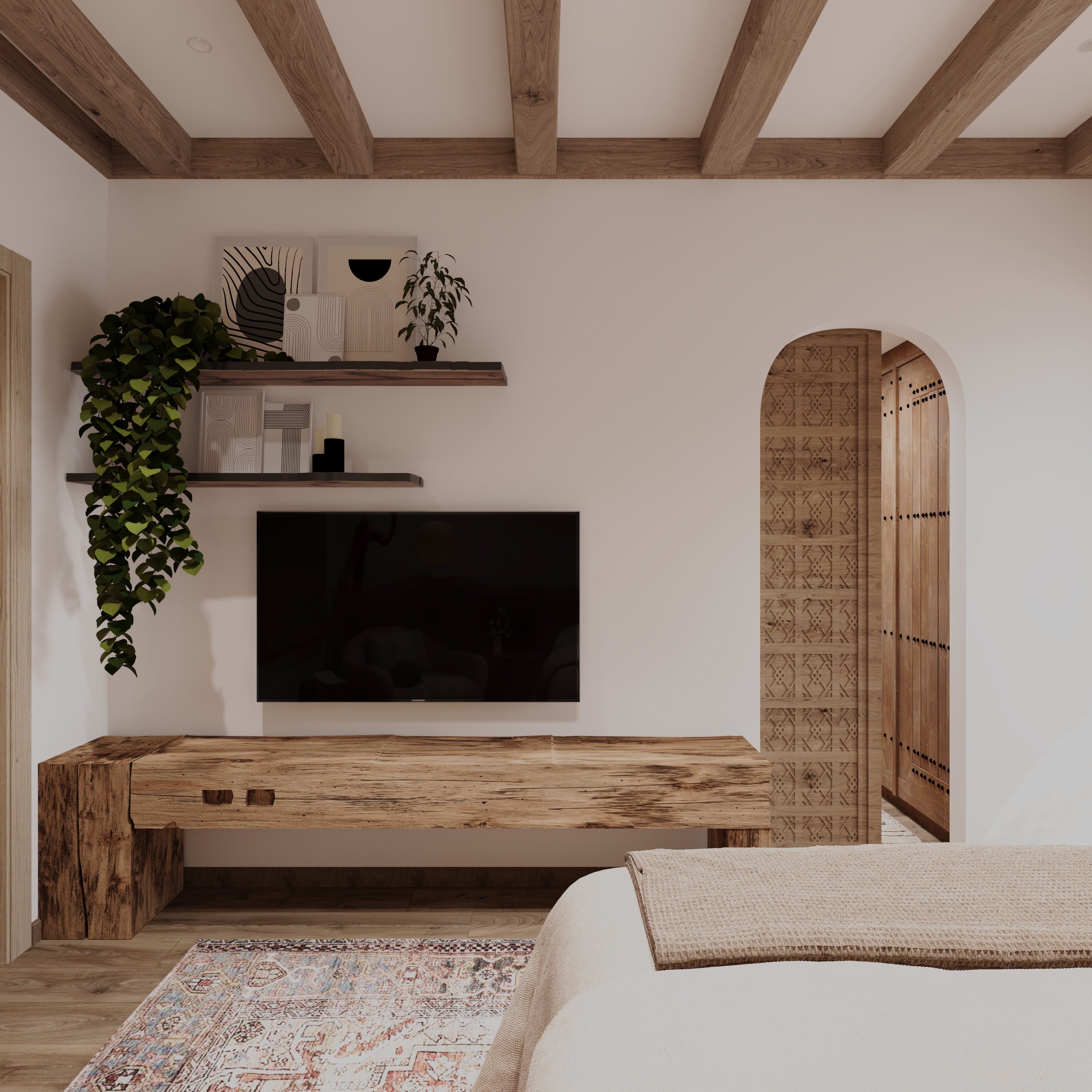 Bohemian Haven — A Cozy, Artistic Bedroom Escape-3