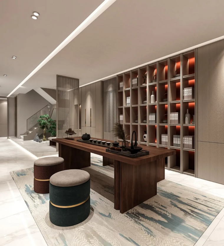 古今元素混搭的优雅别墅-5