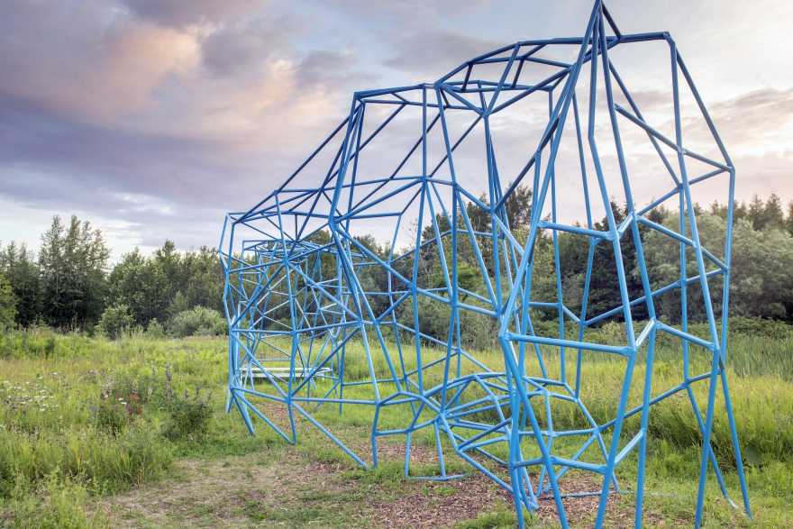 2019 加拿大国际花园节 | 彩色“岩石”结构装置引人入胜-14