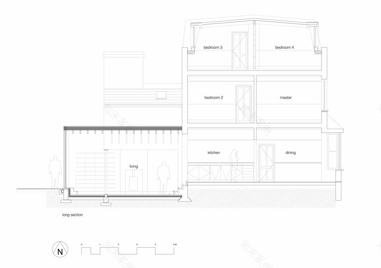 伦敦北区“蝴蝶屋顶”现代住宅设计-25