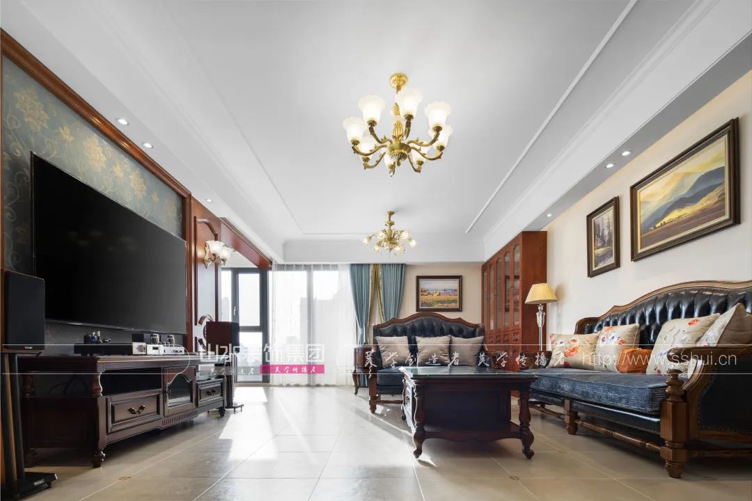 美式田园风格的三室两厅丨黄娟-20