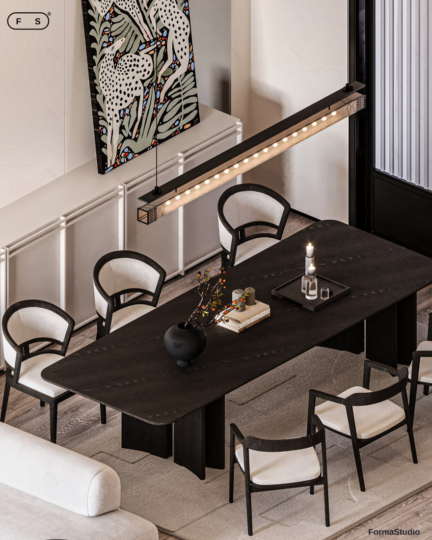 现代简约接待区(餐饮与起居空间)设计丨Forma studio-11