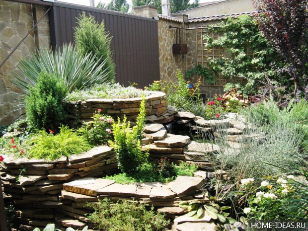 自制阿尔卑斯式假山（阿尔卑斯式花坛）-119