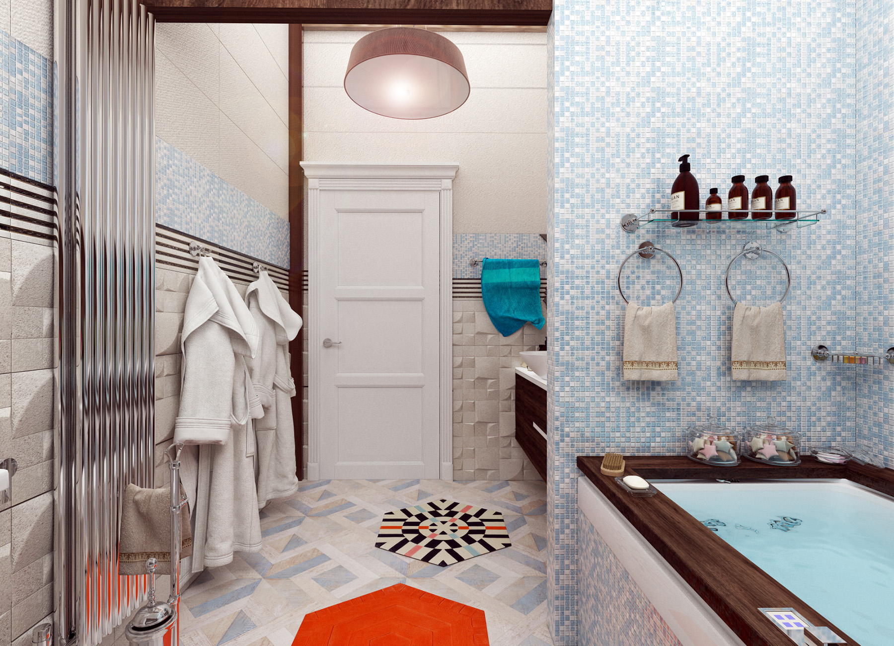 Проект ванной в п. Онуфриевский 9м² — портфолио бюро ARXY-18