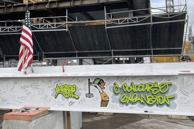 全球精选 | 西雅图-塔科马国际机场 C 大厅扩建顺利封顶!-8