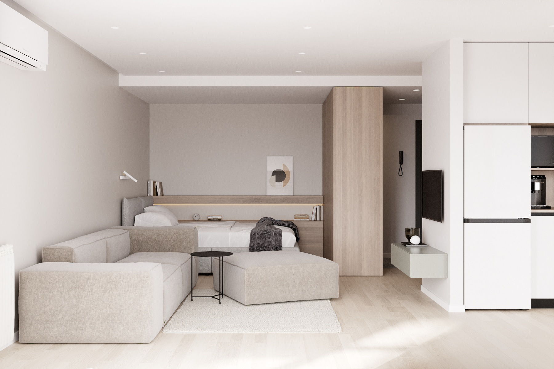 浅色系小空间公寓设计 超舒适-6