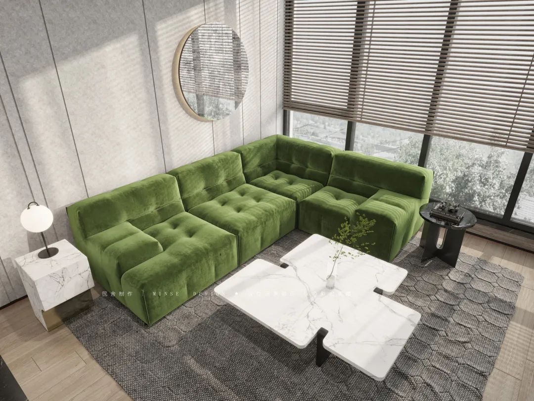 广州·椿舍空间设计,简约线条勾勒春意生活-25