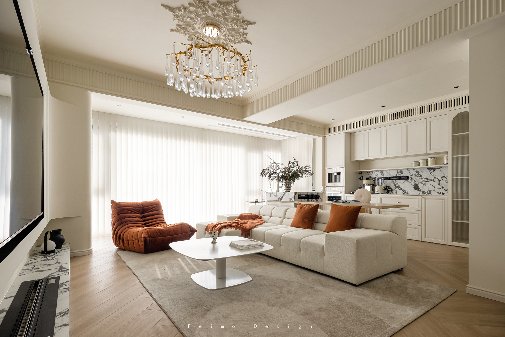 128㎡精装房设计丨飞墨设计-1