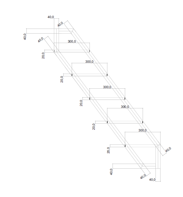 Industrial canal boat stairs stainless steel-29