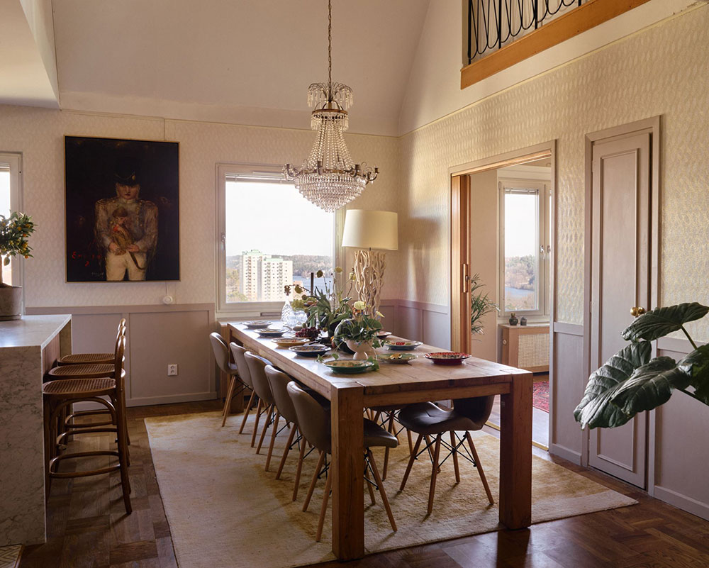 斯德哥尔摩独特高层公寓，复古与现代的完美结合-8