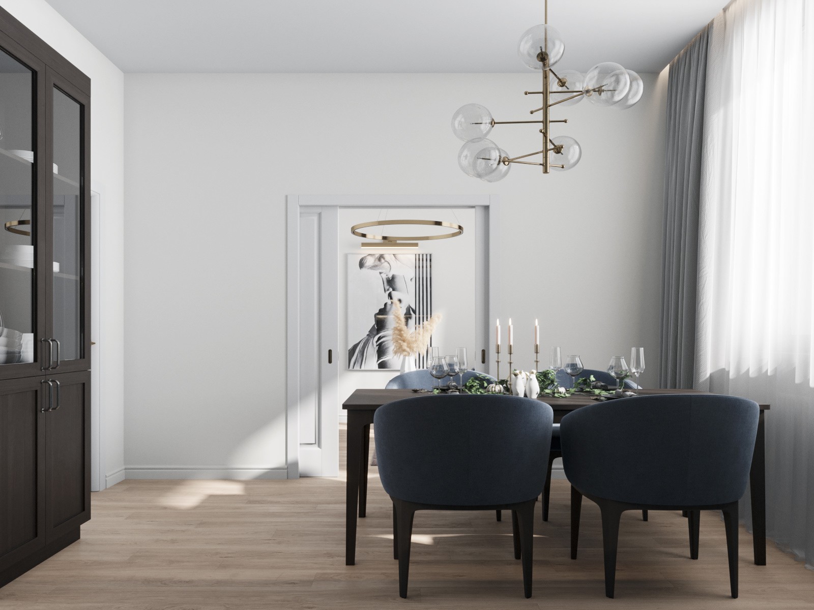 圣彼得堡 58 平米现代小公寓 | 精致简约的艺术空间-9