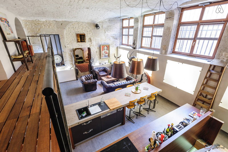 豪华别墅 现代风格法国工厂改造住宅-10