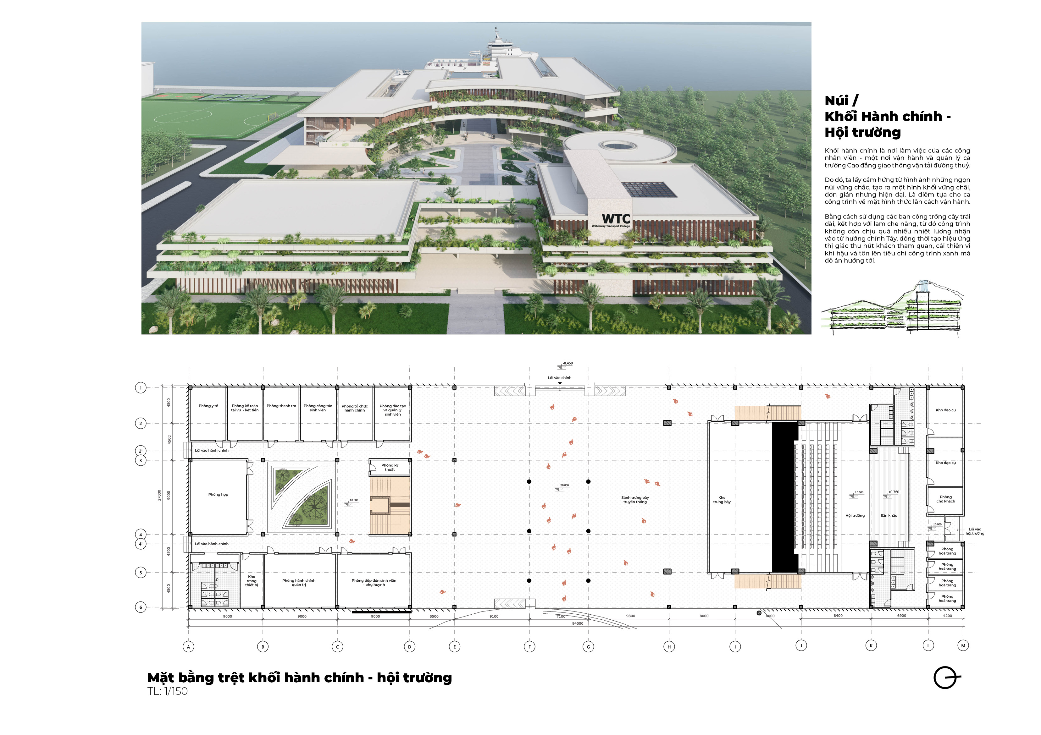 Đồ án công cộng: Trường cao đẳng giao thông vận tải-4