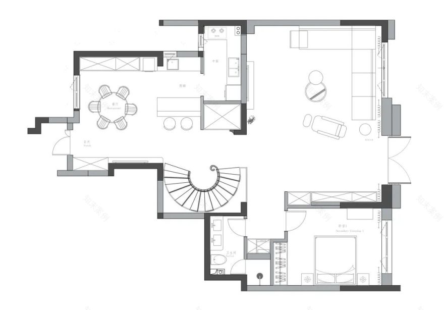 天津吾悦华府 420㎡东方时尚宅院丨中国天津丨末那识设计-40
