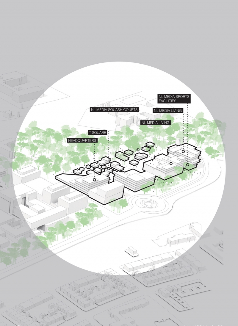 希尔弗瑟姆媒体园区 2030,荷兰,UNStudio-31