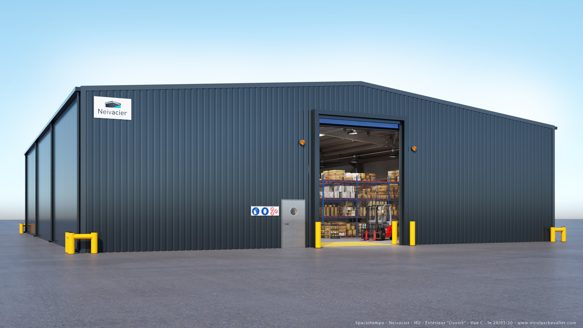 Industrial Building - 3D Visualization - Spaciotempo-2