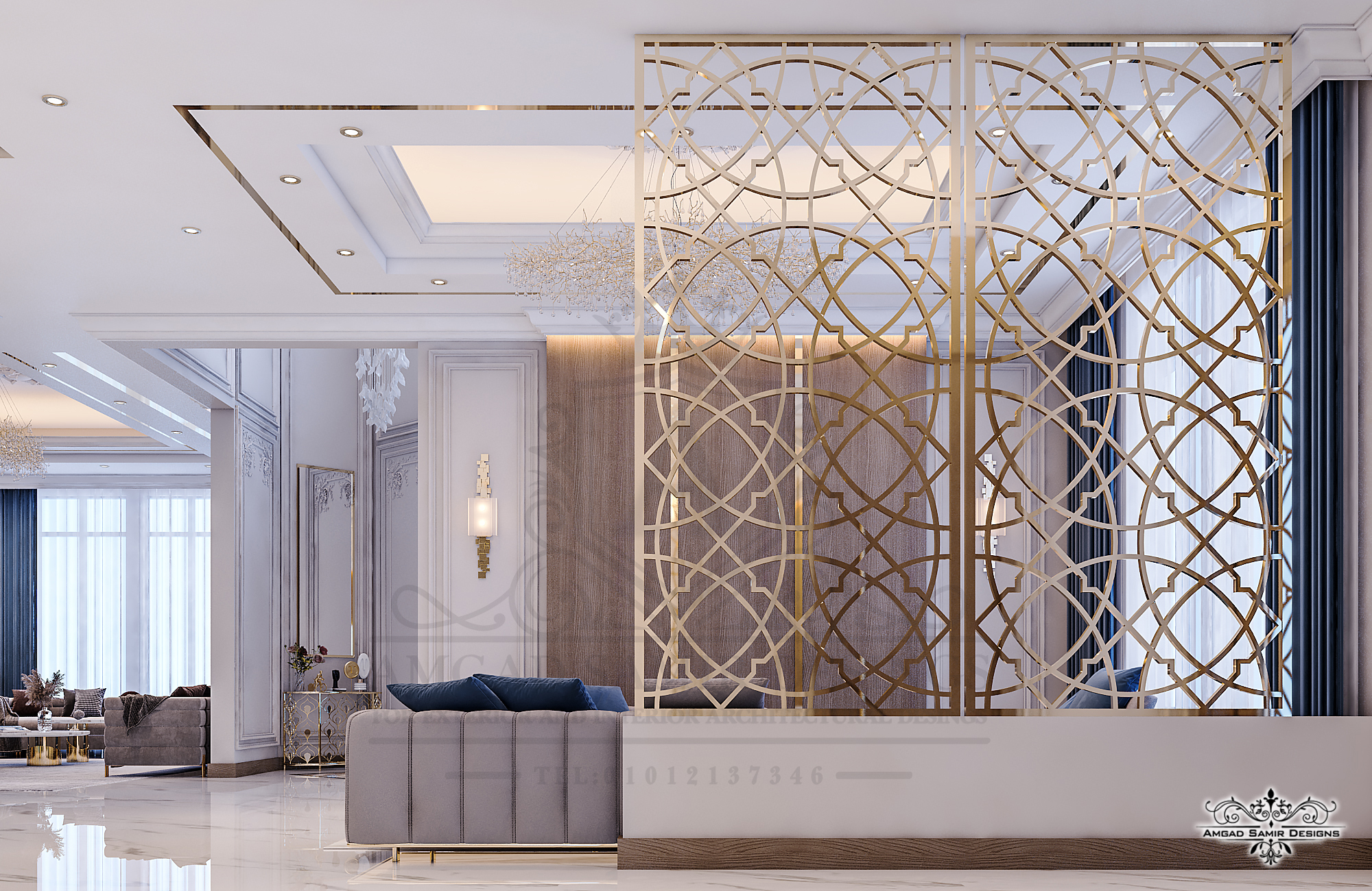 Neo Classic Modern for the ground floor of a villa-7