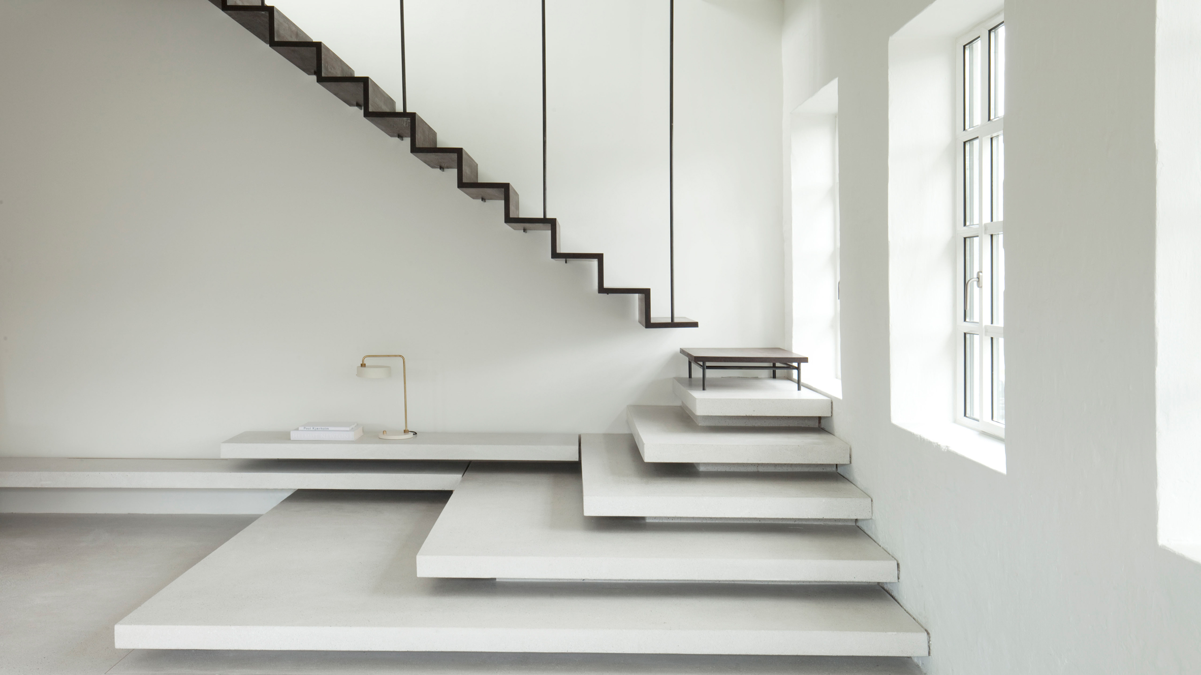 Smoked-oak and terrazzo steps feature in Copenhagen apartment-0
