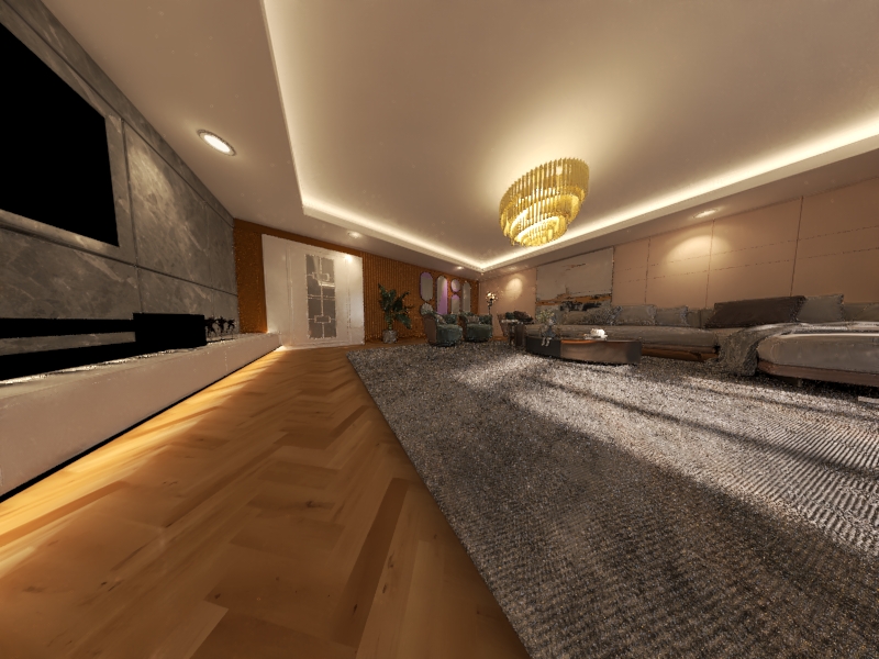 Modern Living Room By 3dMax-4