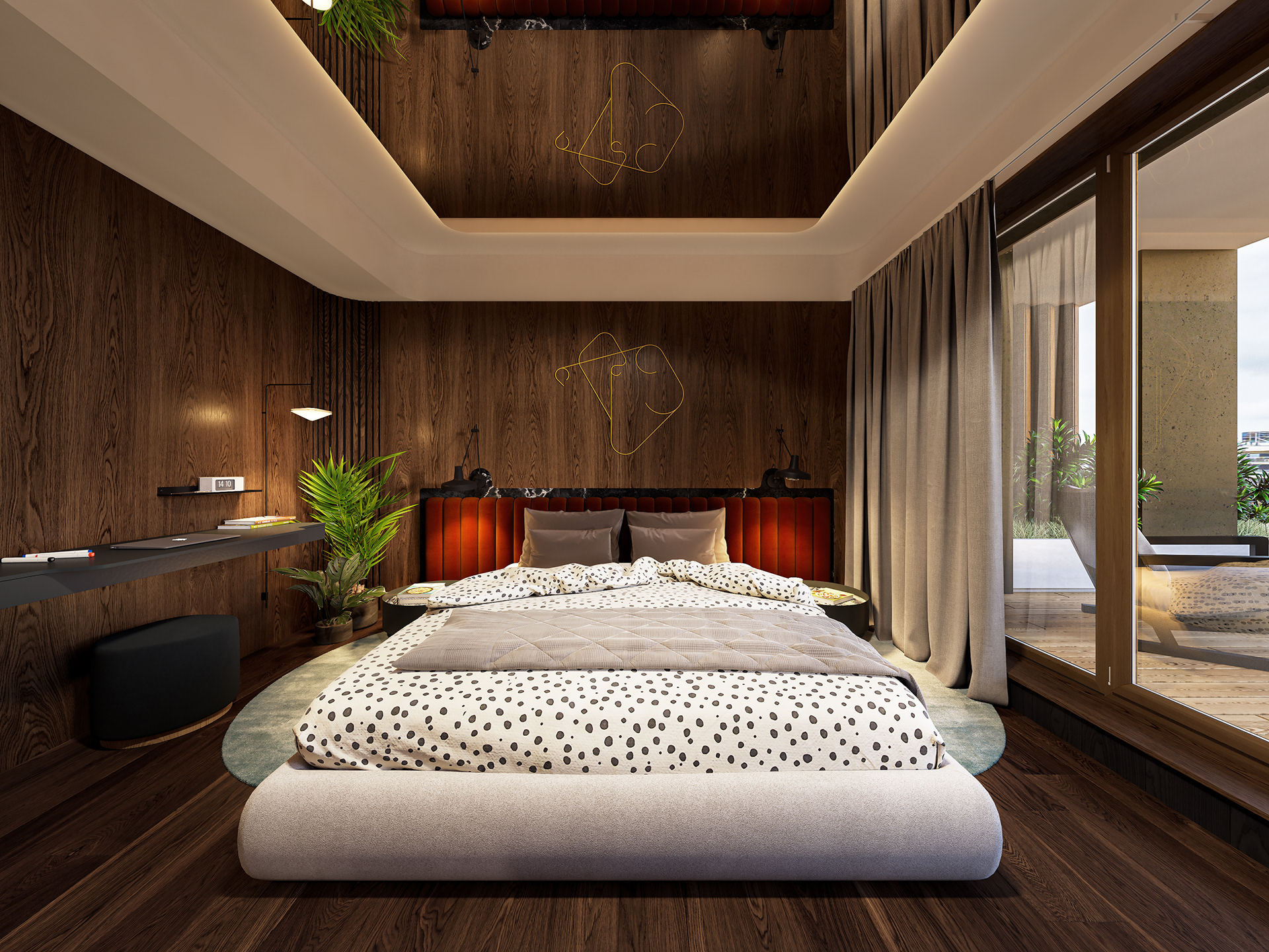 原木质温馨住宅-13