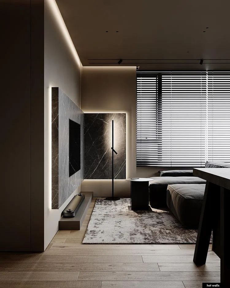 灰木色高级感住宅丨Hot Walls-10