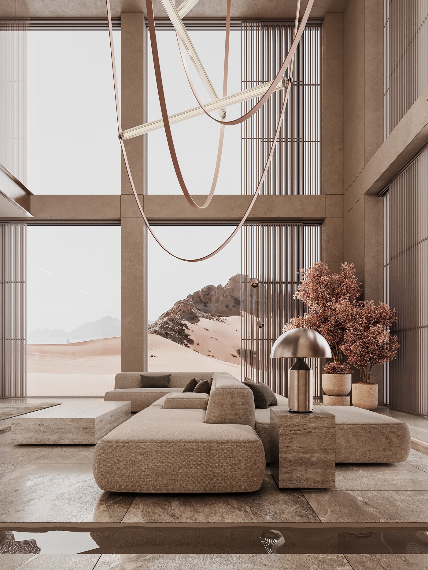 高级素色+木质风 别墅设计！-2