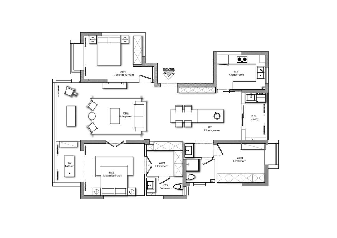 无锡江阴 125 平米简约浪漫家居设计-11