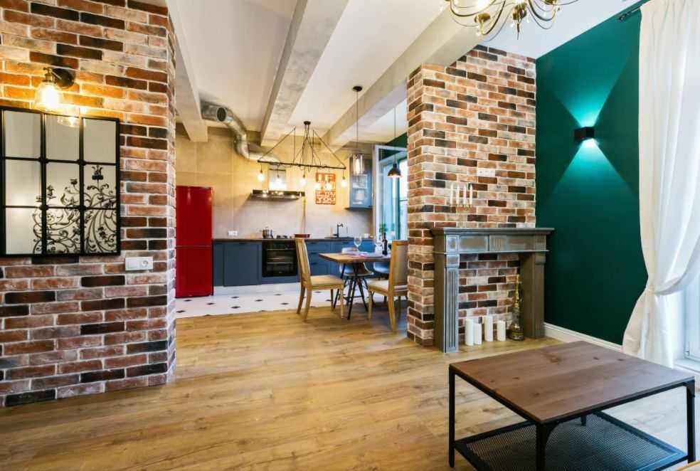 Квартира-студия в стиле лофт - 6 проектов, Фото интерьеров-139