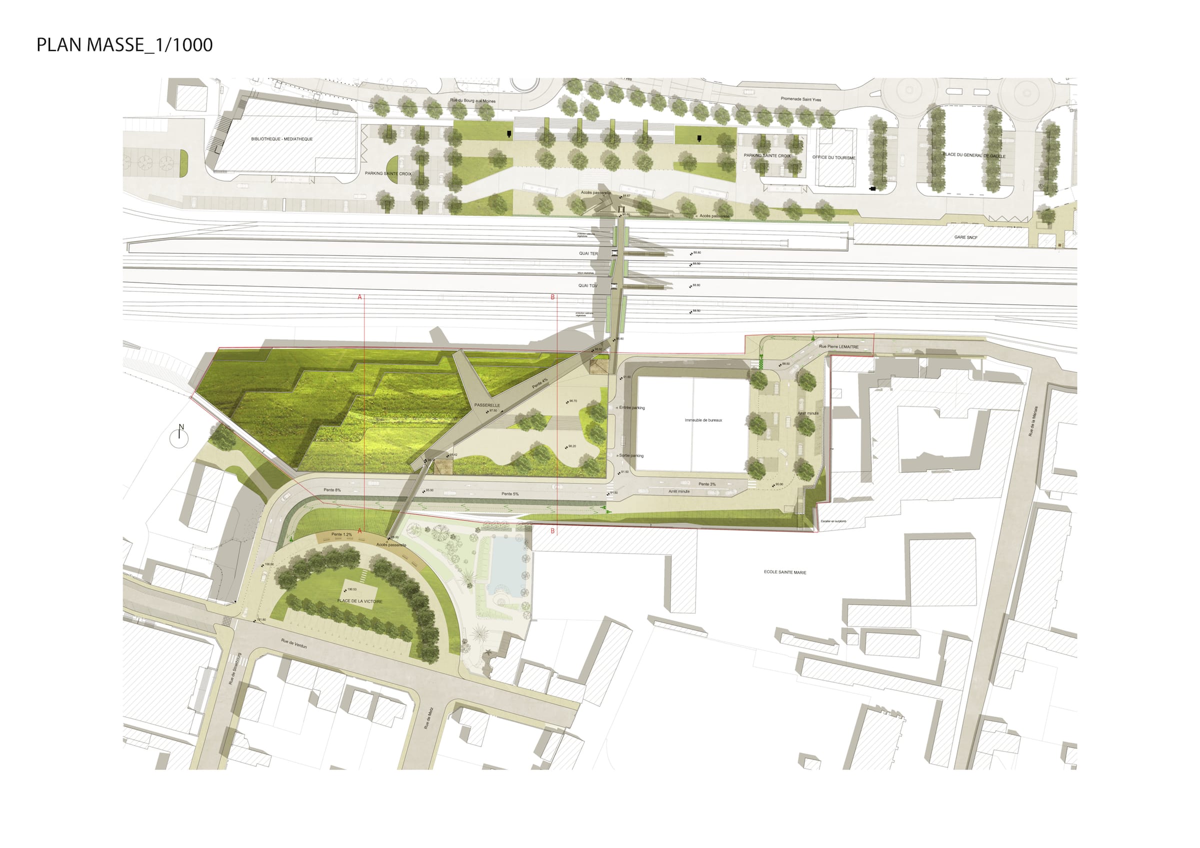 法国维特尔市多功能联运立交桥设计丨TETRARC Architects-28