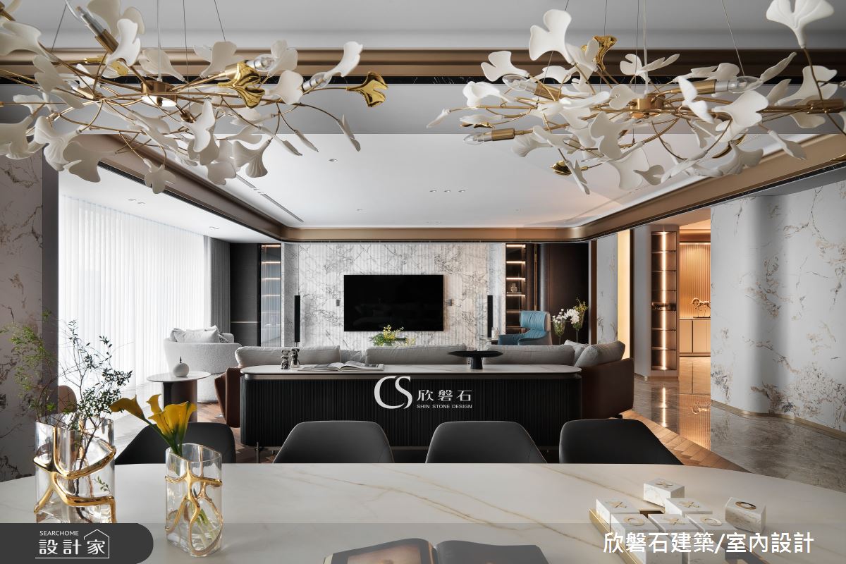 欣磐石·73  寶輝秋紅谷V·混搭風·95坪設計案例丨欣磐石建築.空間規劃-7