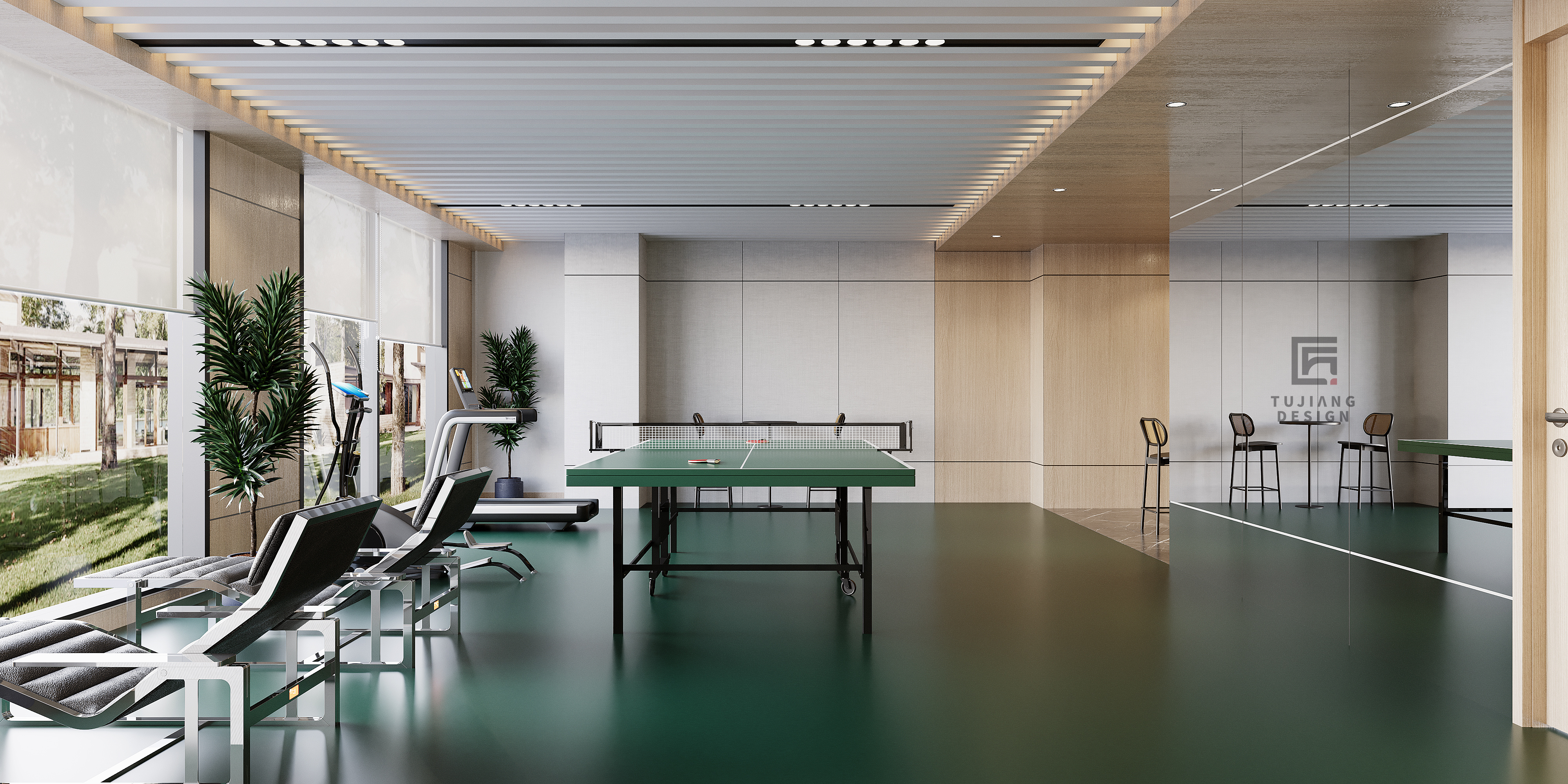 工装会所,办公娱乐 一应俱全-2