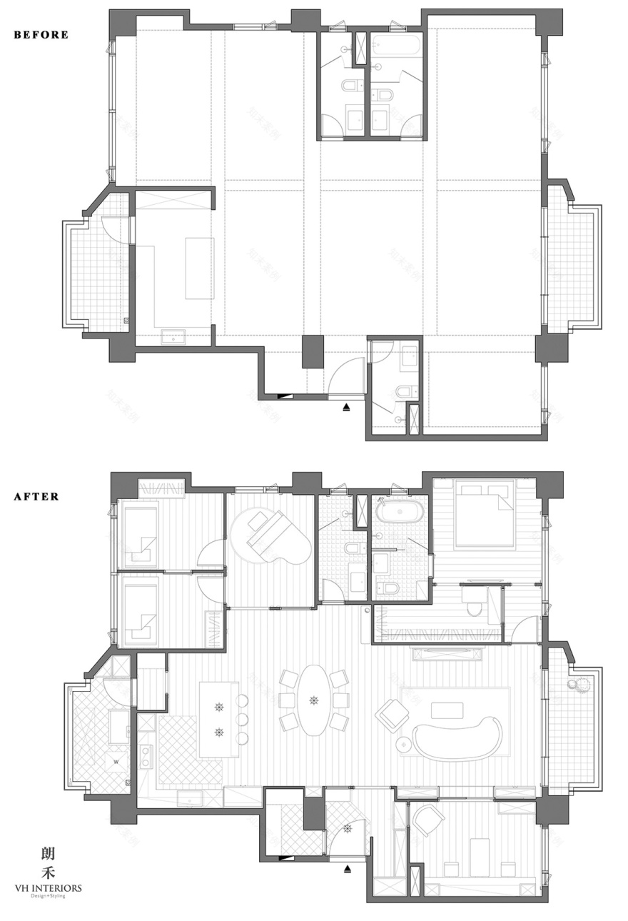 美式平层丨朗禾空间设计-44