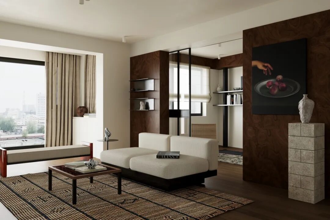 岚一设计｜温和有序的错层住宅-15