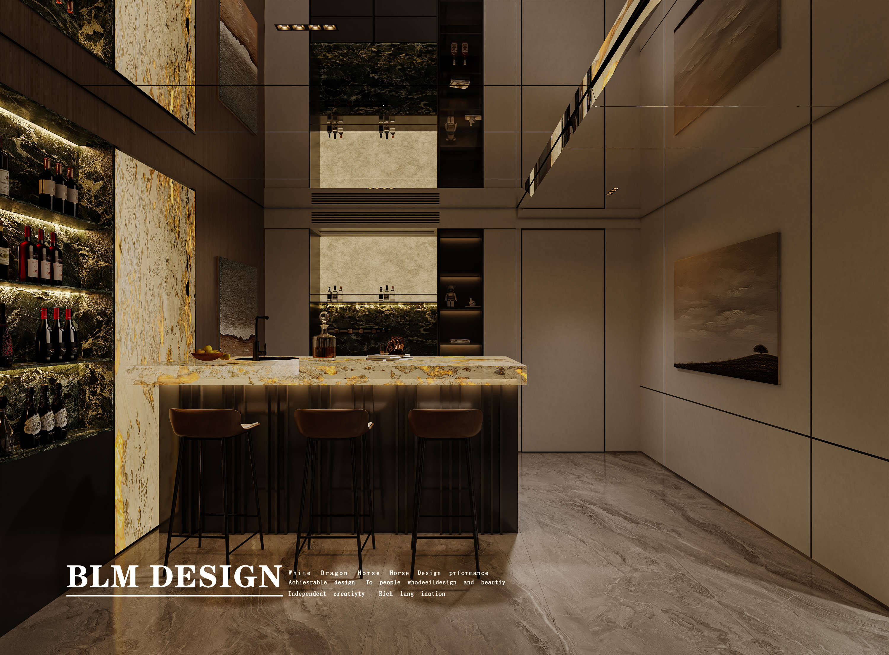 地下室会所-艺米效果图-3