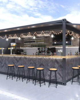 3D 20ft Containers concept (BAR , KITCHEN , WC)