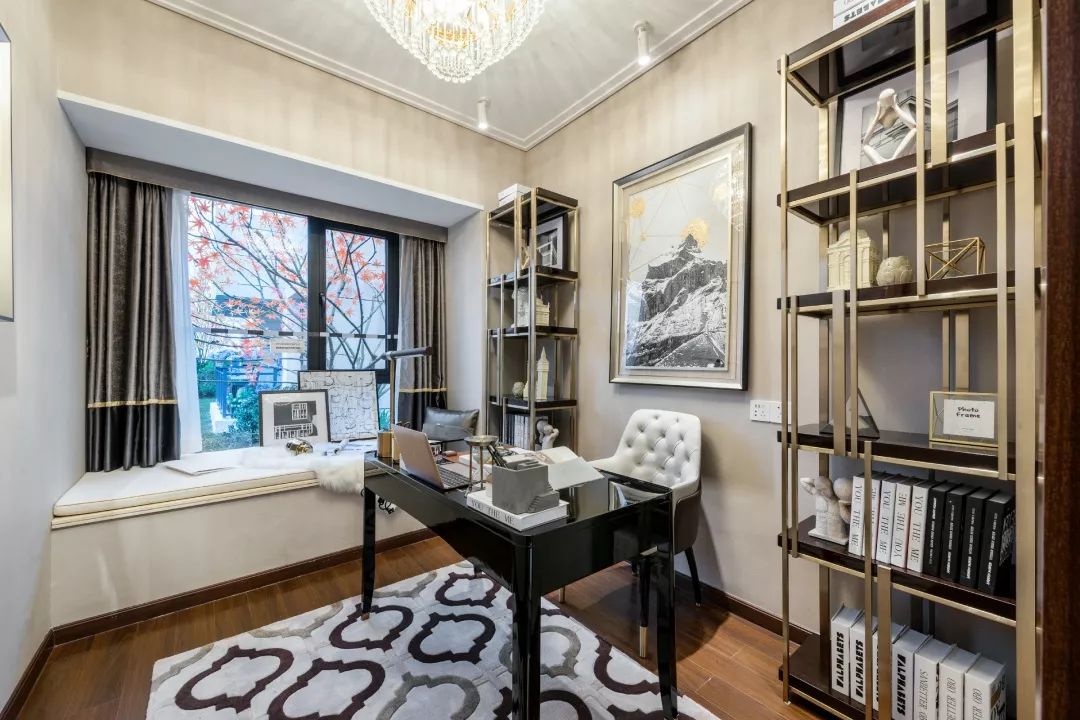 泸州蓝光水岸公园样板房 | 轻奢橙白，宇宙星空儿童房-24